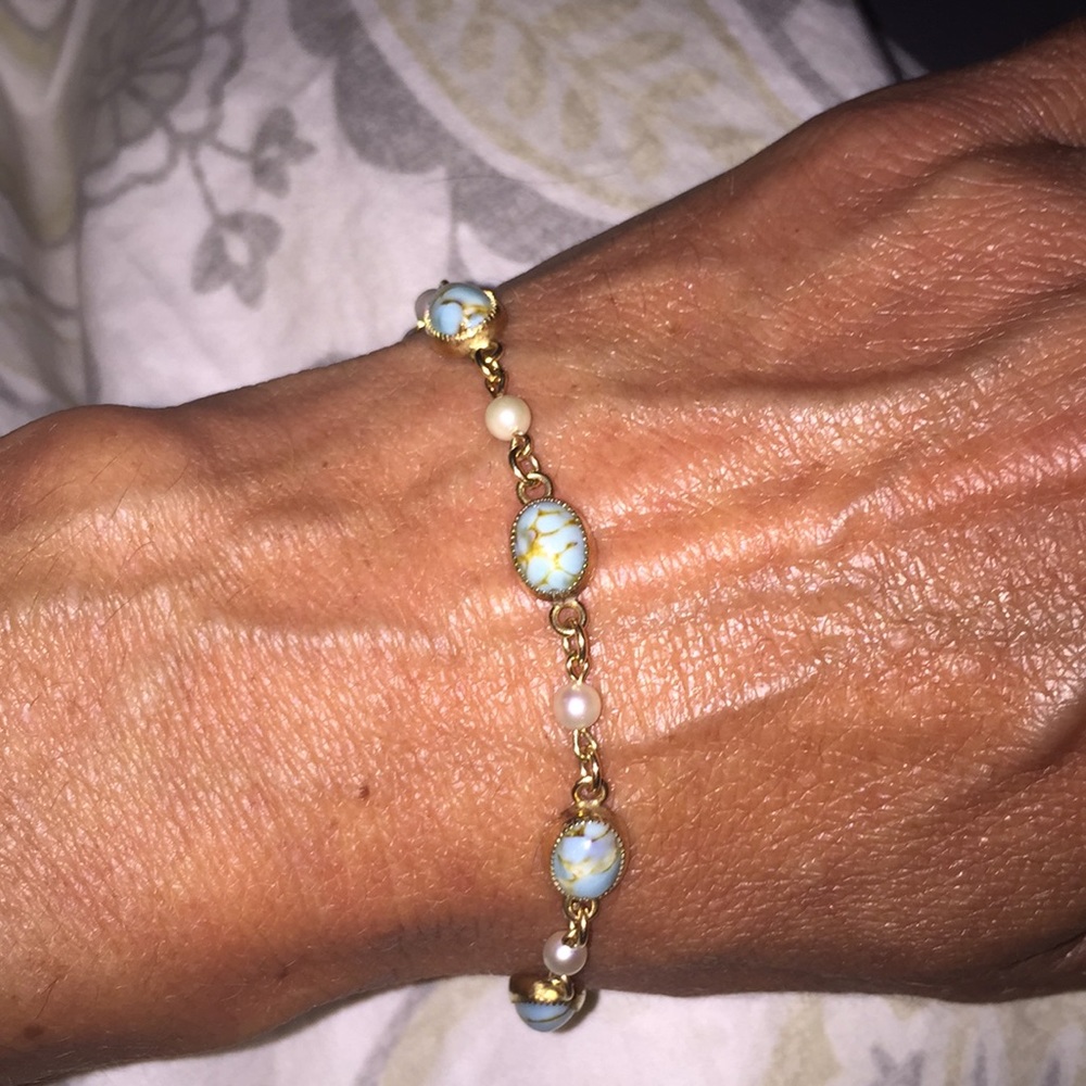 Pretty beaded bracelet 12k GF